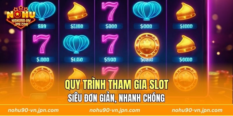 Quy trình tham gia slot siêu đơn giản, nhanh chóng
